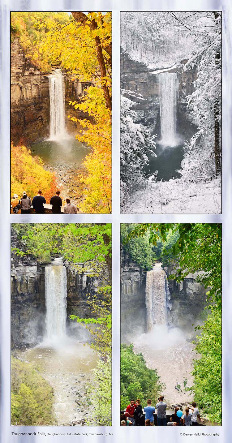 4 seasons of Taughannock Falls