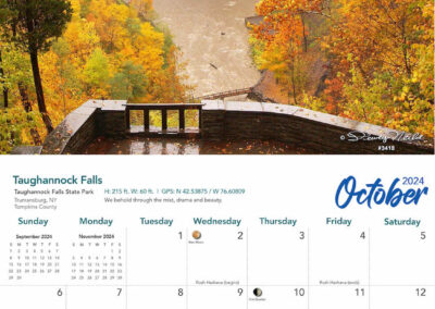 October Calendar Page With Photo